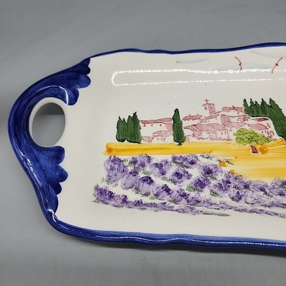 Sur La Table Scenic Handle Platter Rectangular Portugal - Picture 2 of 7